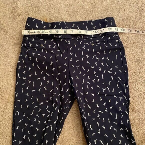 Maurice XS blue patterned skinny dress pan… - Picture 9 of 9